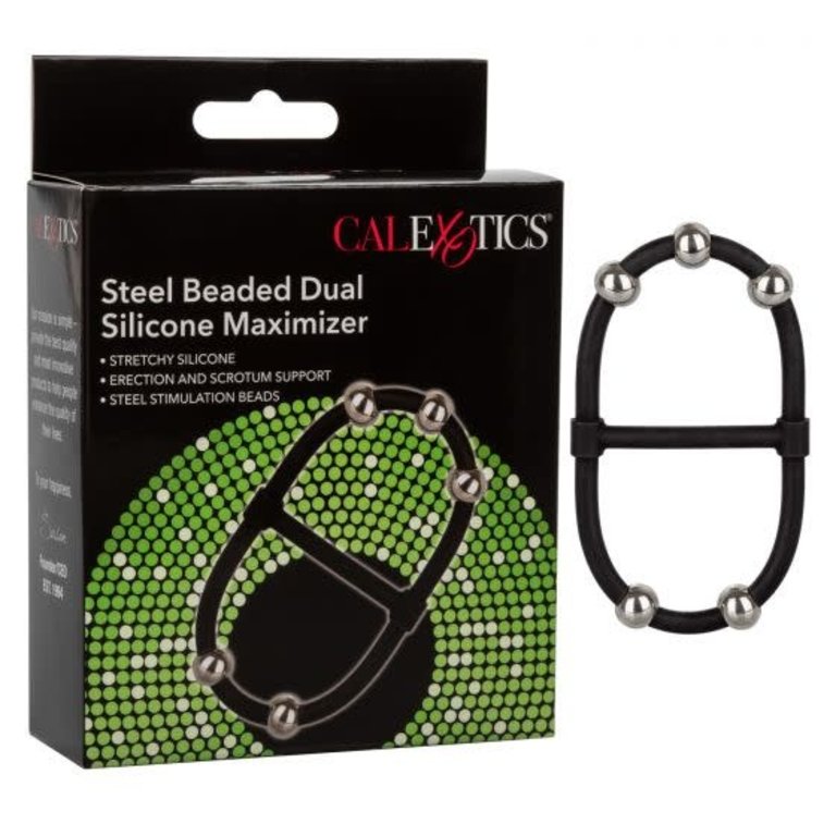 CALIFORNIA EXOTIC STEEL BEADED DUAL SILICONE MAXIMIZER