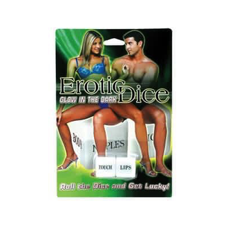 PIPEDREAM GLOW IN THE DARK EROTIC DICE