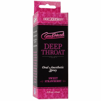 DOC JOHNSON GOODHEAD DEEP THROAT SPRAY STRAWBERRY 2 OZ