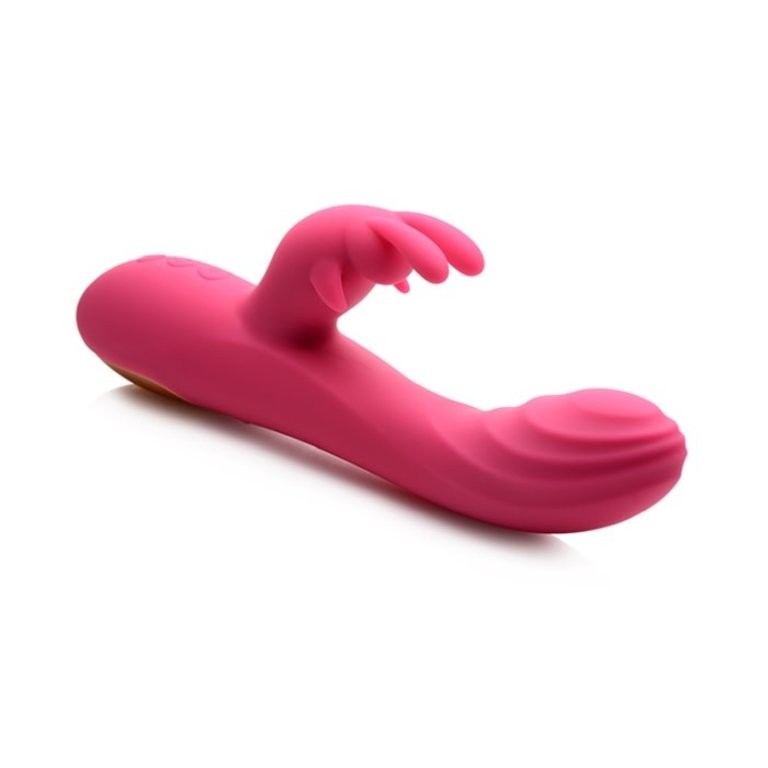 POWER BUNNIES POWER BUNNIES HUGGERS 10X RECHARGE SILICONE RABBIT - PINK