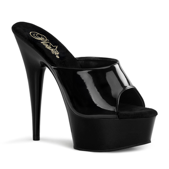 PLEASER SHOES 6" HEEL PLATFORM PEEP TOE SLIDE
