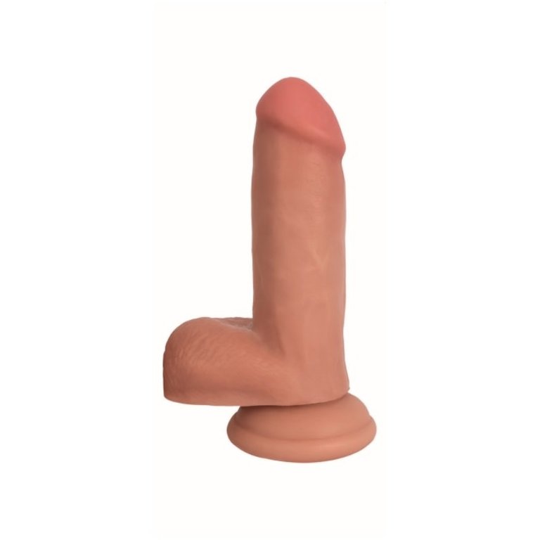 JOCK 6" BARESKIN DONG WITH BALLS - VANILLA