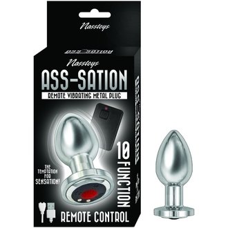 NASS TOYS ASS-SATION REMOTE VIBRATING METAL PLUG