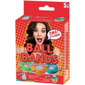 HOTT PRODUCTS BALLS BANDS 3 GUMMY TESTICULAR BANDS