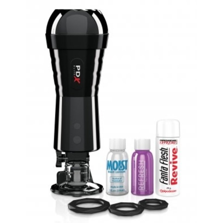 PIPEDREAM PDX ELITE COCK COMPRESSOR VIBRATING STROKER