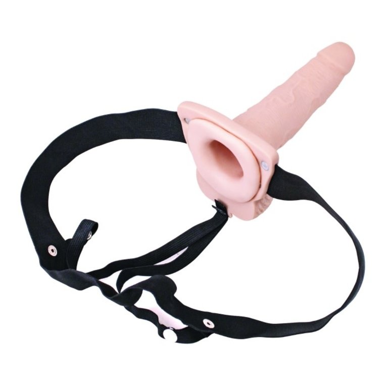 NASS TOYS ERECTION ASSISTANT HOLLOW STRAP-ON 6 VIBRATING WHITE
