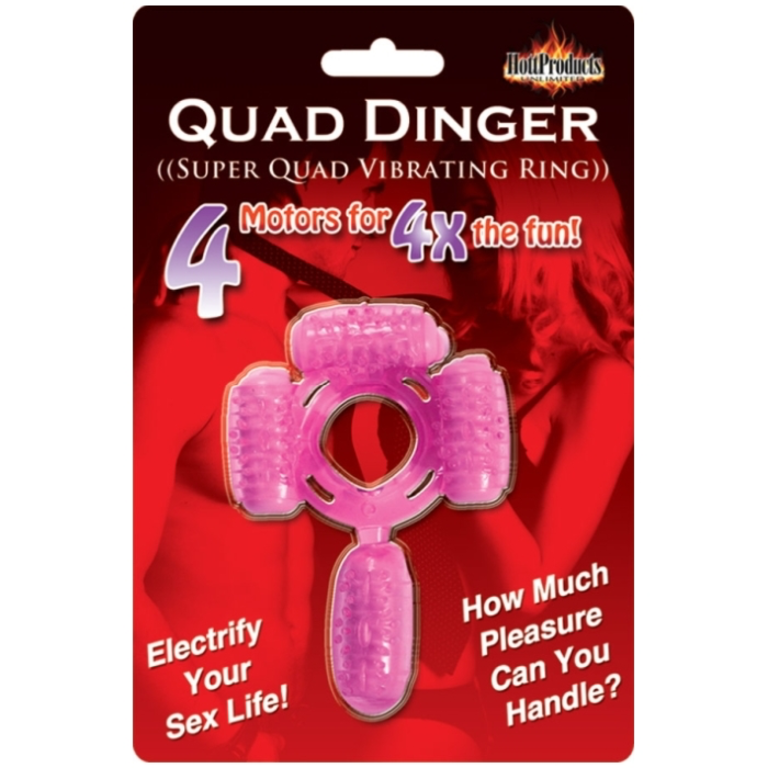 HOTT PRODUCTS SUPER QUAD VIBRATING RING