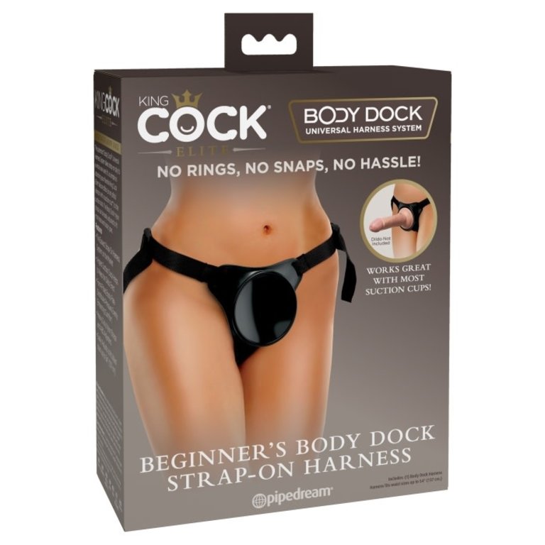 PIPEDREAM KING COCK ELITE BEGINNERS BODY DOCK STRAP-ON HARNESS