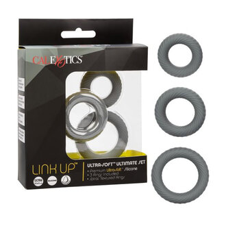 CALIFORNIA EXOTIC LINK UP ULTRA SOFT 3PK C-RING SET