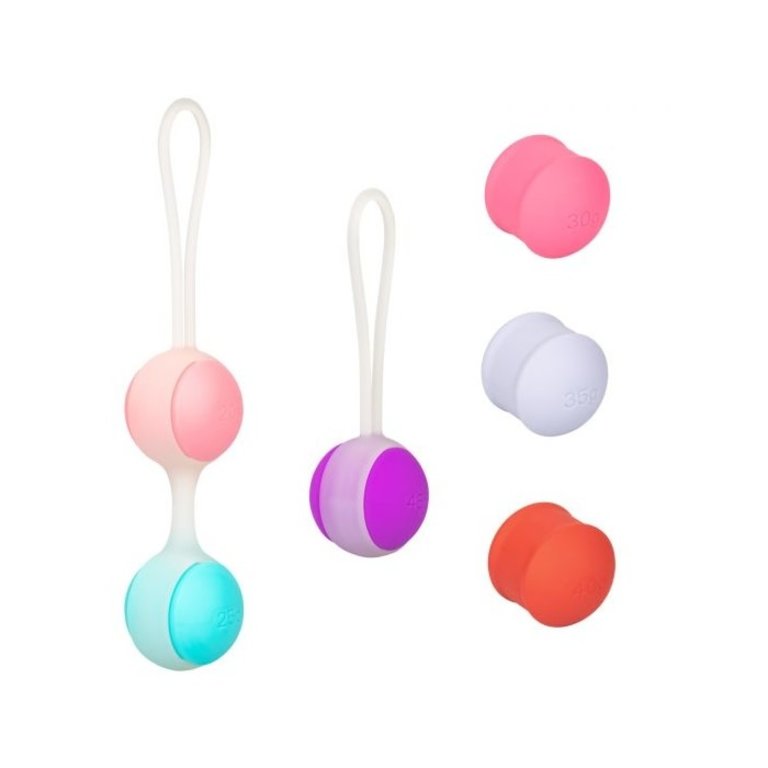 CALIFORNIA EXOTIC SHE-OLOGY INTERCHANGEABLE WEIGHTED KEGEL SET