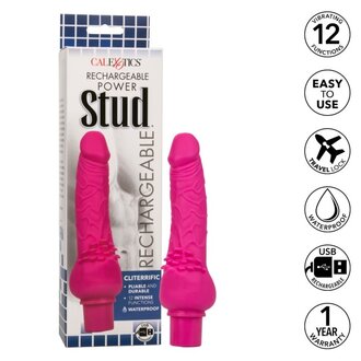 CALIFORNIA EXOTIC RECHARGEABLE POWER STUD CLITERRIFIC PINK