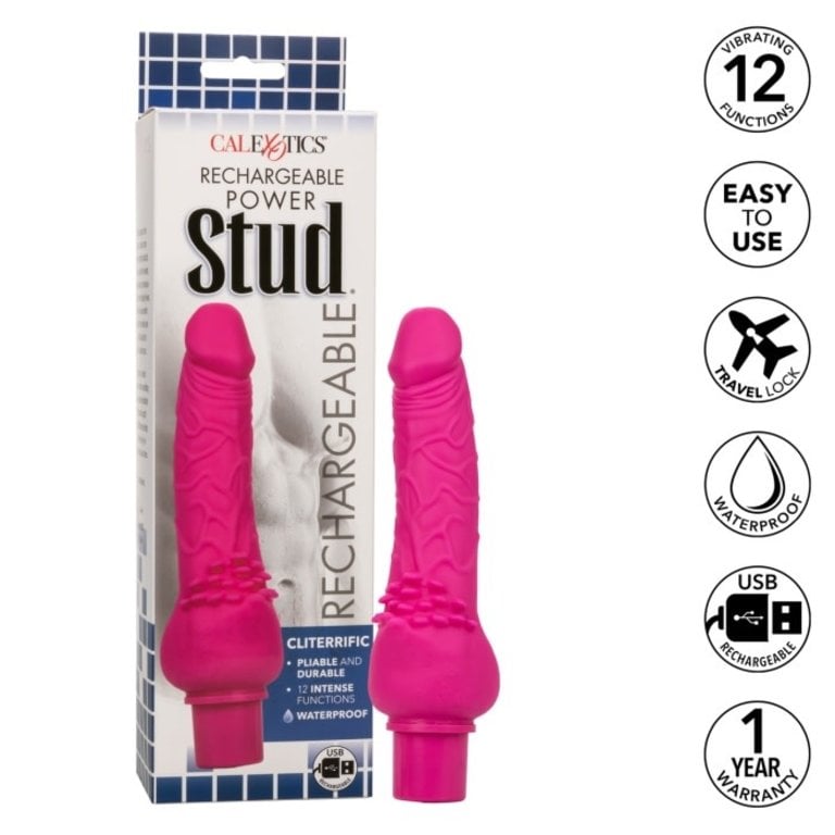 CALIFORNIA EXOTIC RECHARGEABLE POWER STUD CLITERRIFIC PINK