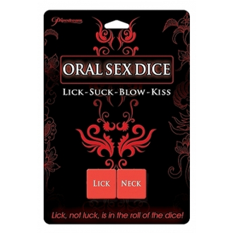 PIPEDREAM ORAL SEX DICE LICK-SUCK-BLOW-KISS