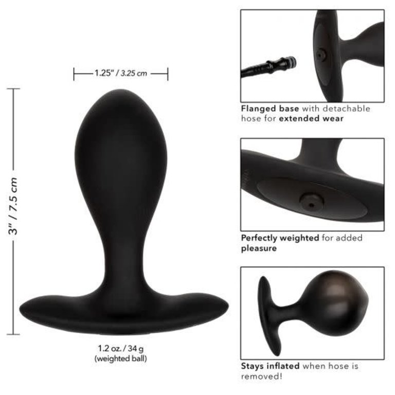 CALIFORNIA EXOTIC WEIGHTED SILICONE INFLATABLE BUTT PLUG