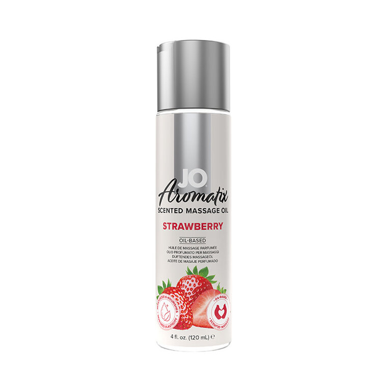 SYSTEM JO JO AROMATIX STRAWBERRY MASSAGE OIL 4OZ