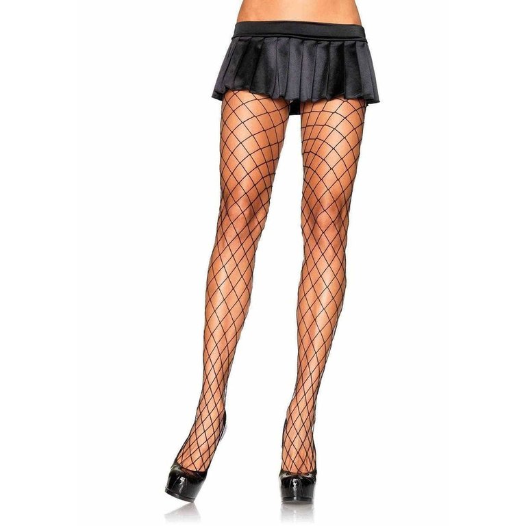 LEG AVENUE DIAMOND FISHNET PANTYHOSE