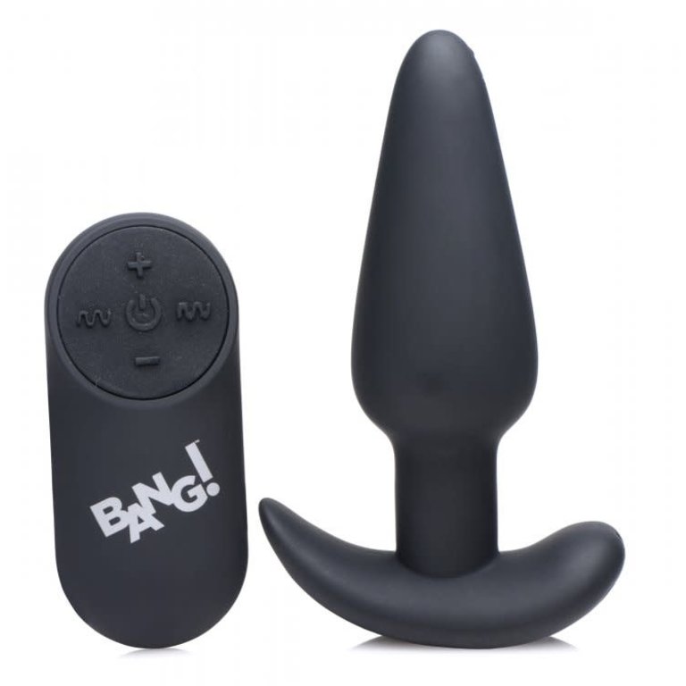 XR BRANDS BANG! 21X BUTT PLUG W/ REMOTE