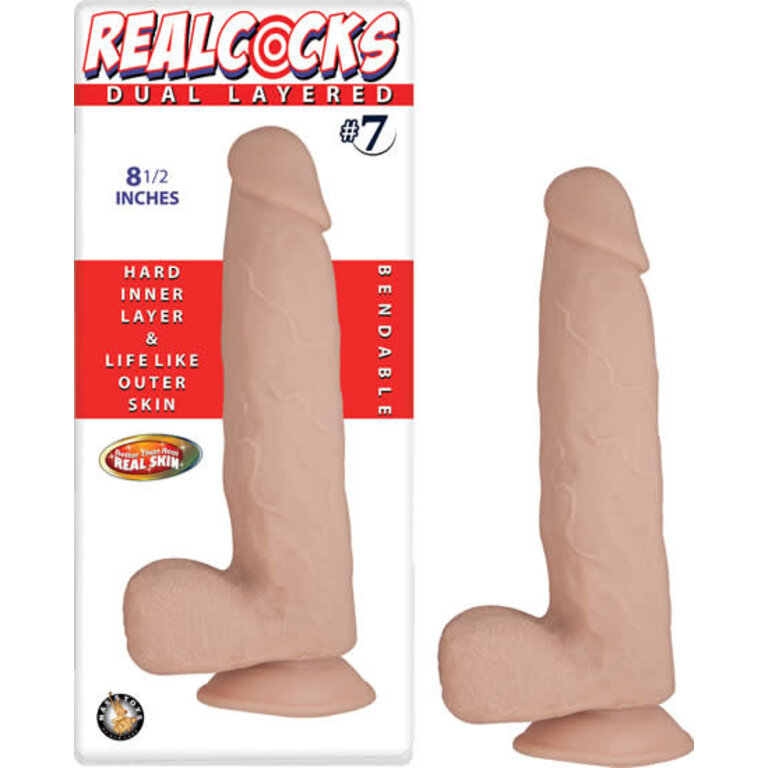 NASS TOYS REAL COCKS DUAL LAYERED #7 8.5"