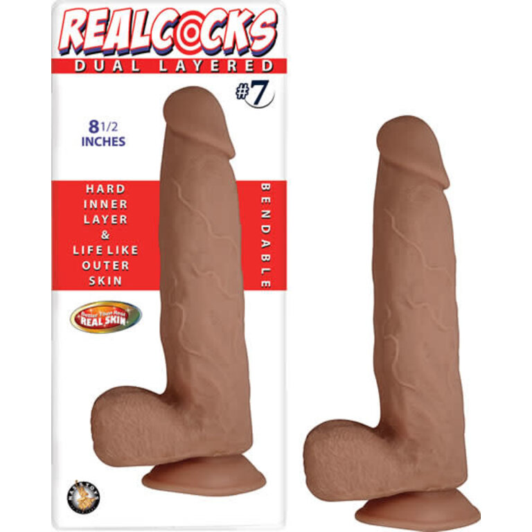 NASS TOYS REAL COCKS DUAL LAYERED #7 8.5"