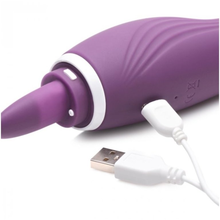 XR BRANDS LICKGASM 8X LICKING & SUCKING VIBRATOR 9.5"