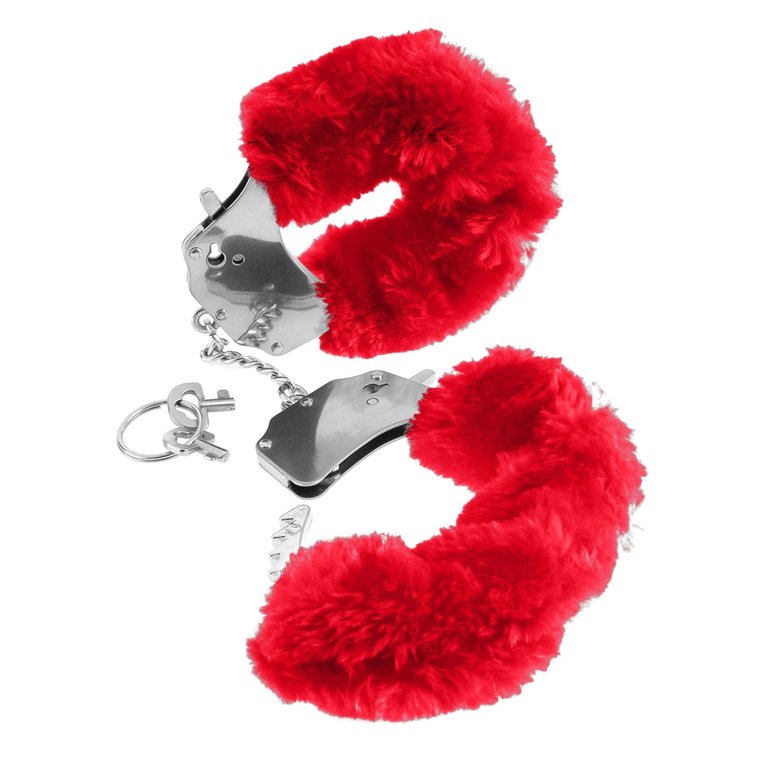 PIPEDREAM FURRY LOVE CUFFS RED