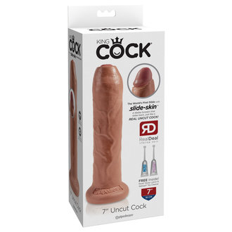 PIPEDREAM KING COCK 7 IN UNCUT TAN