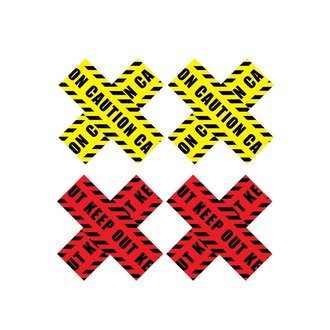 PEEKABOOS CAUTION PASTIES