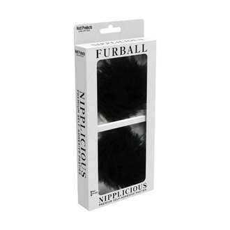 HOTT PRODUCTS NIPPLICIOUS FURBALL PASTIES BLACK
