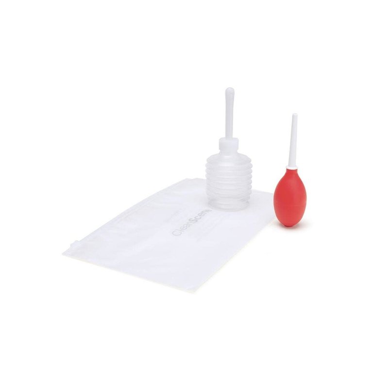 CLEANSCENE 4PC MINI TRAVEL DOUCHE ONE WAY VALVE