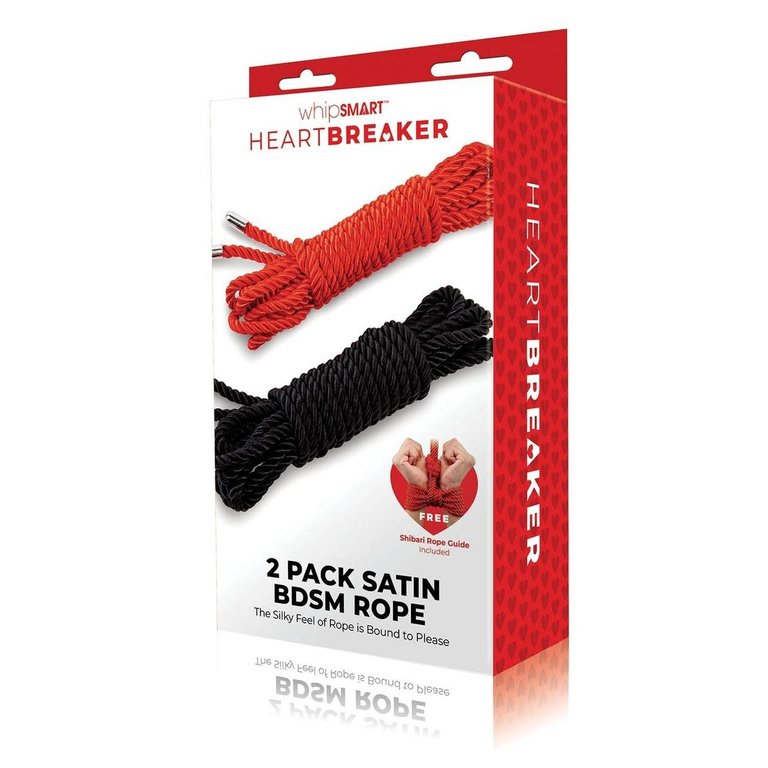 WHIPSMART HEARTBREAKER SILKY BONDAGE ROPE 2PK