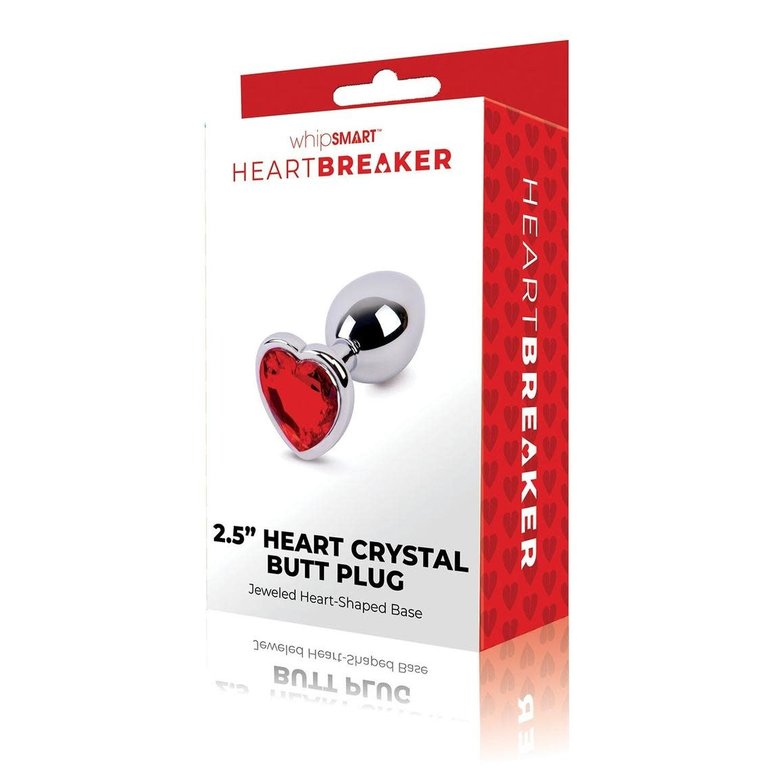 WHIPSMART HEARTBREAKER METAL BUTT PLUG - SM