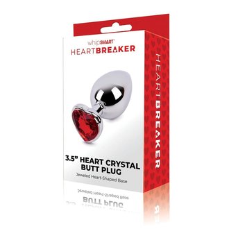 WHIPSMART HEARTBREAKER METAL BUTT PLUG - LG
