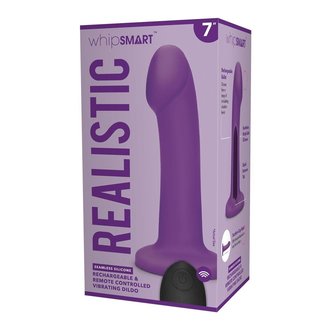 WHIPSMART 7.5" REMOTE CONTROL RECHARGEABLE G-SPOT P-SPOT DILDO