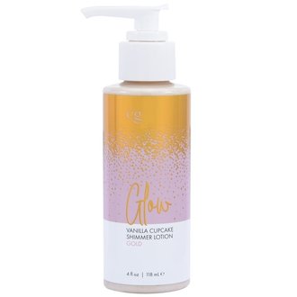 CLASSIC BRANDS GLOW VANILLA CUPCAKE SHIMMER LOTION GOLD 4 FL OZ