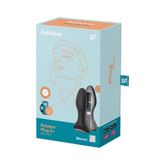 SATISFYER ROTATOR PLUG 2+ - BLACK