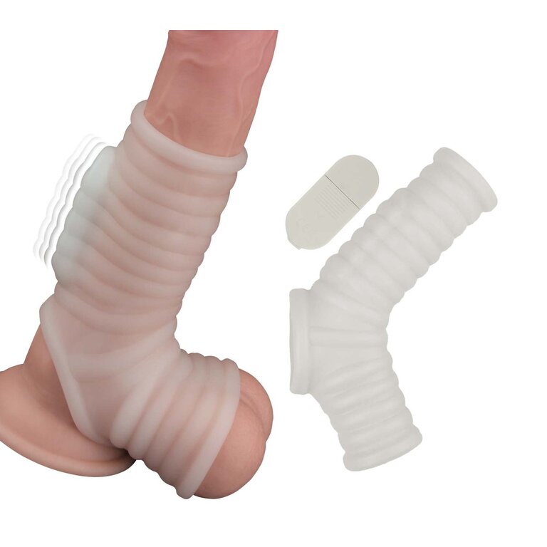 NASS TOYS VIBRATING POWER SLEEVE RIBBED FIT