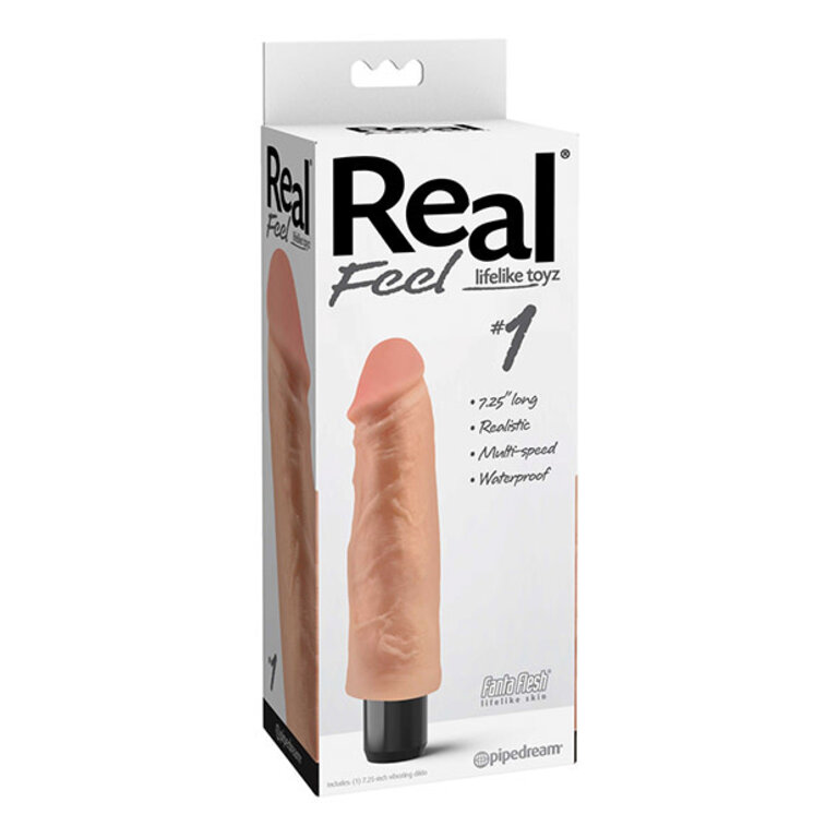 PIPEDREAM REAL FEEL LIFELIKE TOYZ 7.25"# 1 FLESH