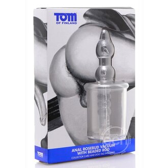 XR BRANDS ANAL ROSEBUD VACCUM W/ BEADED ROD