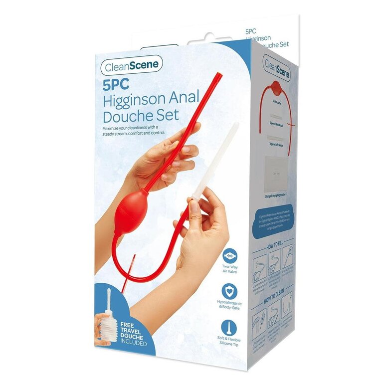 ACQUACLEAN 5PC HIGGINSON ANAL DOUCHE SET