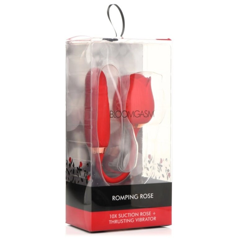 XR BRANDS ROMPING ROSE 10X SUCTION ROSE & THRUSTING VIBE