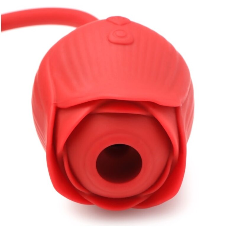 XR BRANDS ROMPING ROSE 10X SUCTION ROSE & THRUSTING VIBE