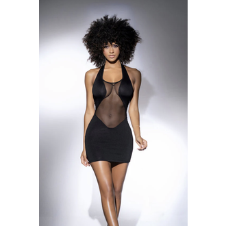 MAPALE HALTER BLACK DRESS