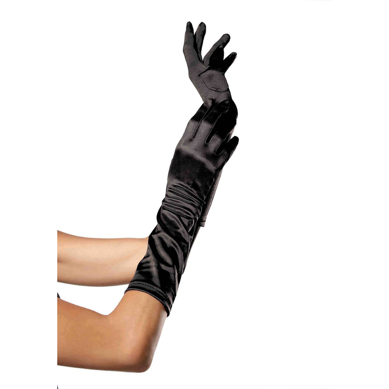 LEG AVENUE ELBOW LENGTH SATIN GLOVES