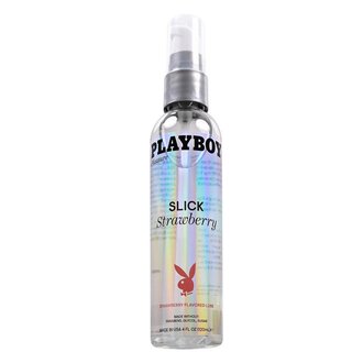 PLAYBOY PLAYBOY SLICK STRAWBERRY LUB 4 OZ