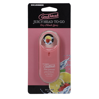DOC JOHNSON GOODHEAD JUICY HEAD TO-GO DRY MOUTH SPRAY PNK LEMONADE .30 OZ