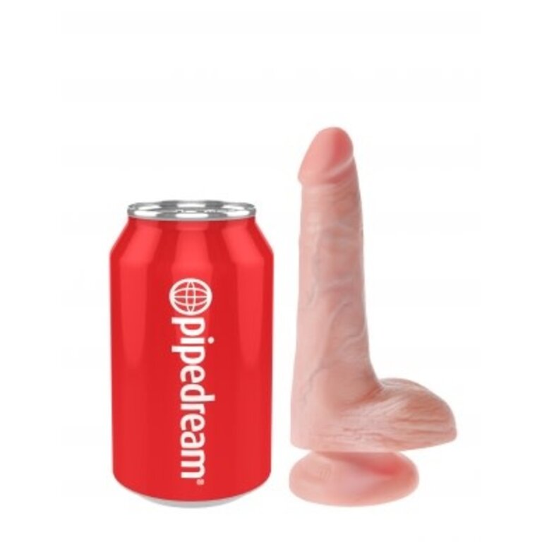 PIPEDREAM KING COCK 6 IN COCK W/BALLS LIGHT