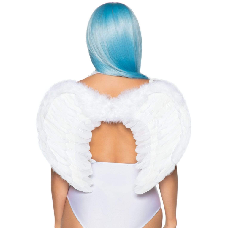 LEG AVENUE WHITE FEATHER WINGS