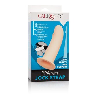 CALIFORNIA EXOTIC PPA W/JOCK STRAP IVORY 3"