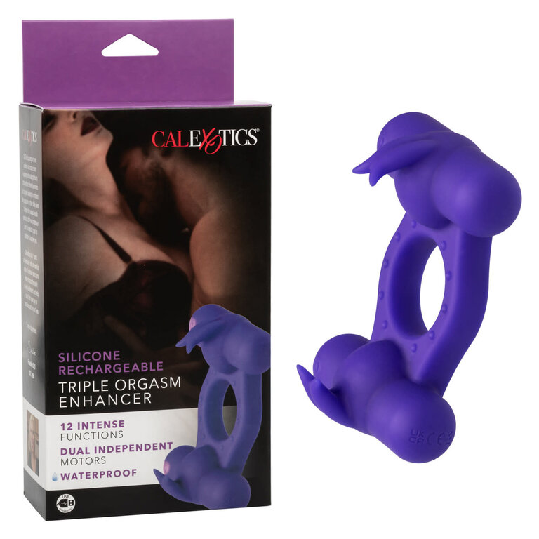 CALIFORNIA EXOTIC SILICONE RECHARGEABLE TRIPLE ORGASM ENHANCER