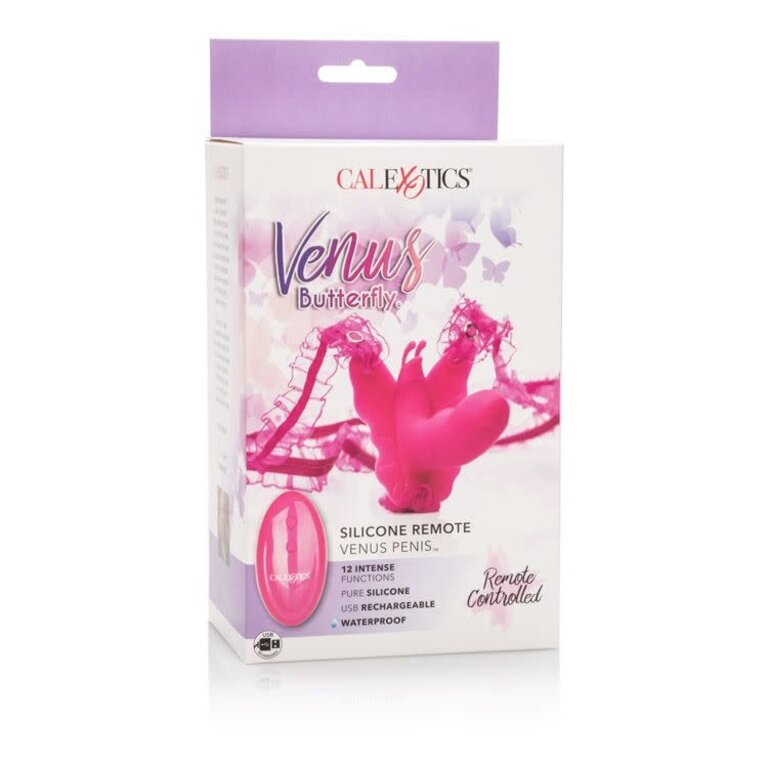 CALIFORNIA EXOTIC REMOTE VENUS PENIS BUTTERFLY PINK VIBRATOR